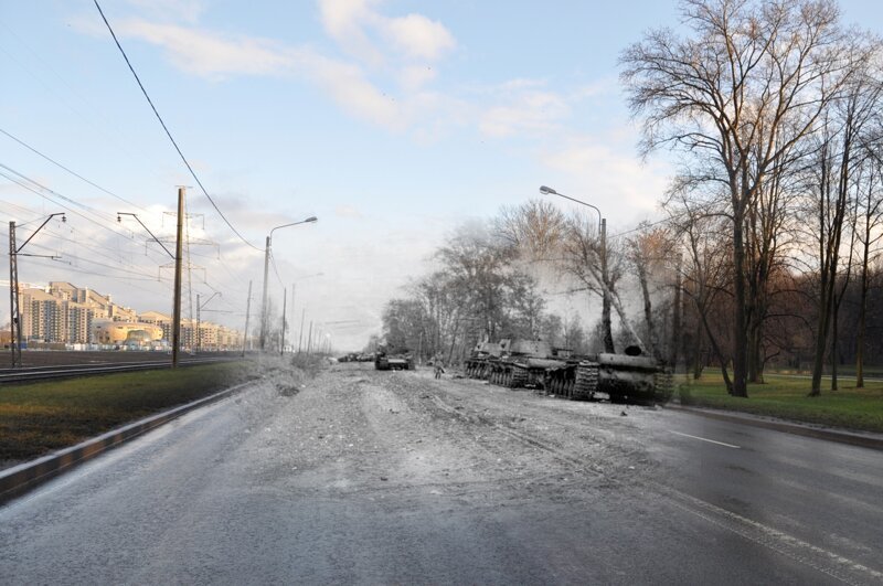 Ленинград 1941-2011 Петергофское шоссе. Трагедия 124-й танковой бригады 