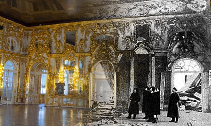 Пушкин 1944-2016 Екатерининский дворец. Большой зал 