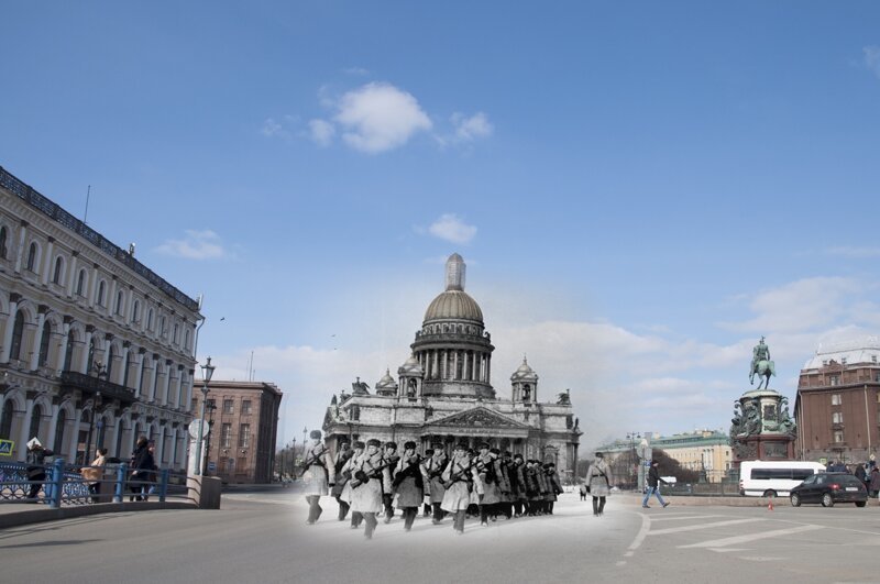 Ленинград 1941 - Санкт-Петербург 2018. На Синем мосту 