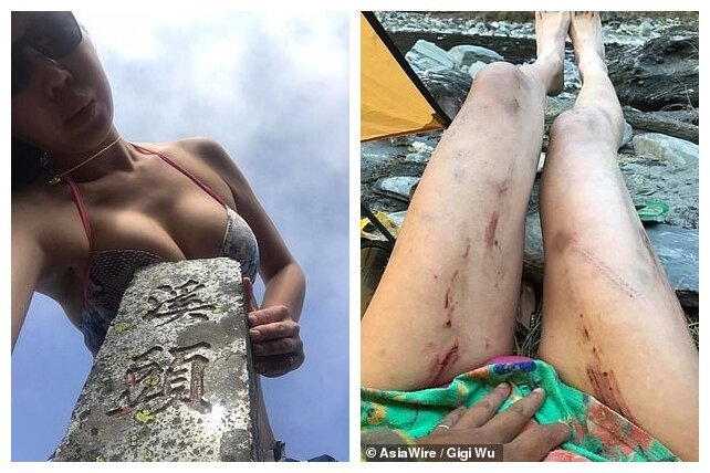 "Скалолазка в бикини" погибла от переохлаждения в горах Тайваня
