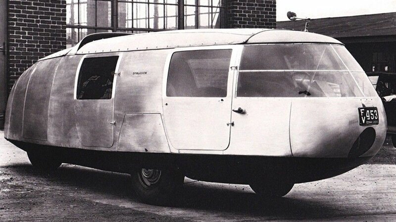 Первый образец трехколесного шестиметрового транспортного средства Dymaxion. 1933 год