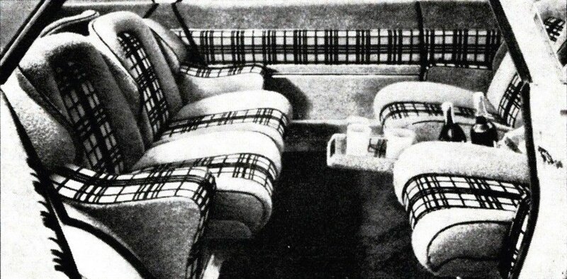 Одна из «изюминок» Луиджи Сегрэ — роскошный четырехместный салон с мягкими креслами и баром