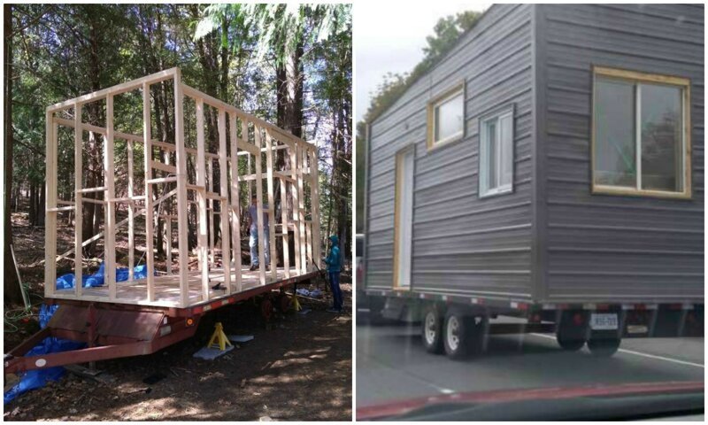 Молодой инженер соорудил уютный дом на колесах, потратив 15 тысяч долларов до и после, жилье, идеи, инженер, ремонт, своими руками, строительство, фото