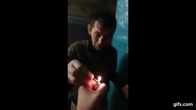 Оператор подстрекало, подстрекнул пьяного Васю взорвать бомбочку во рту