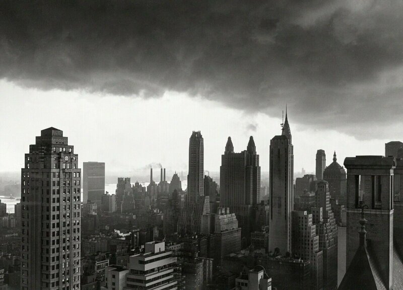 Нью-Йорк. Шторм над Манхэттеном. 29 августа 1950 года.