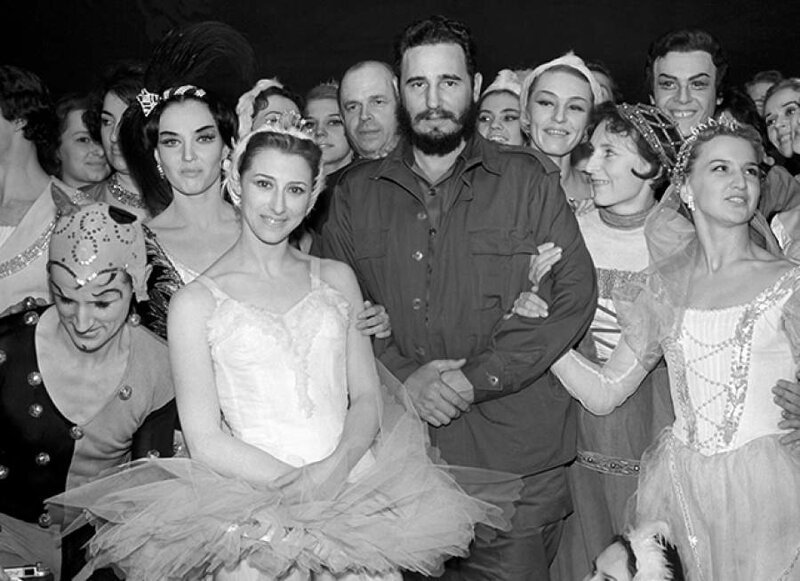 1963 год, Фидель Кастро и Майя Плисецкая в Большом театре.