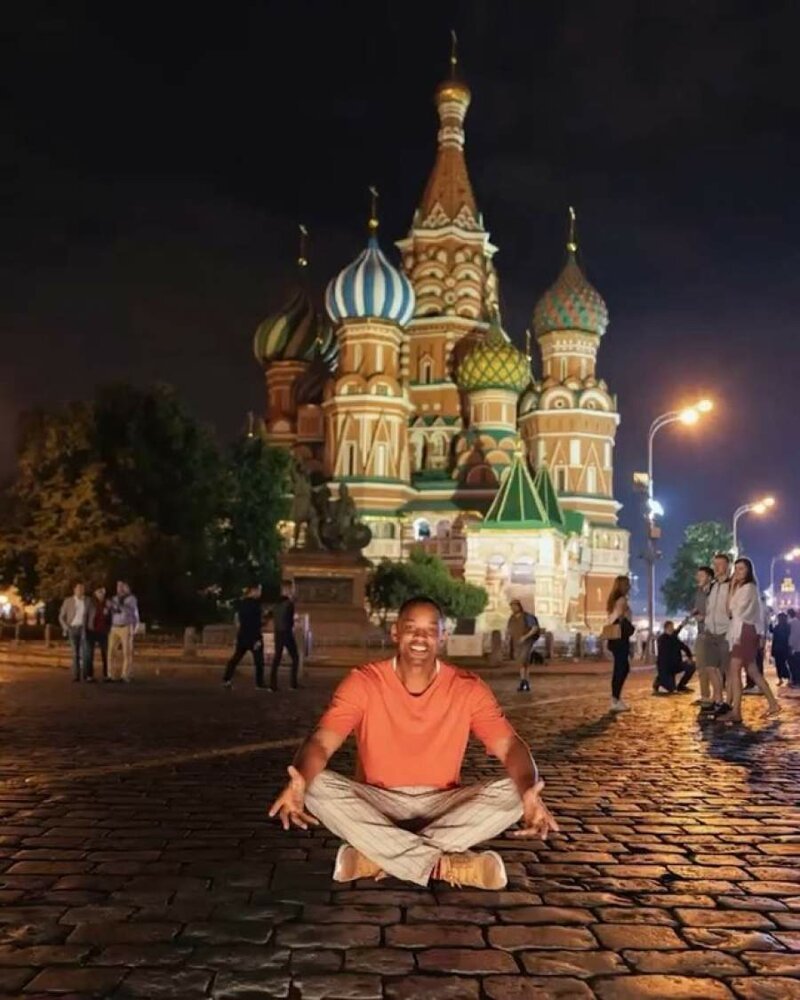 2018 год, Уилл Смит приехал на чемпионат мира по футболу в Москву. 