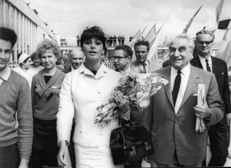 1965 год, первый визит Софи Лорен в российскую столицу для участия в IV Московском международном кинофестивале. 