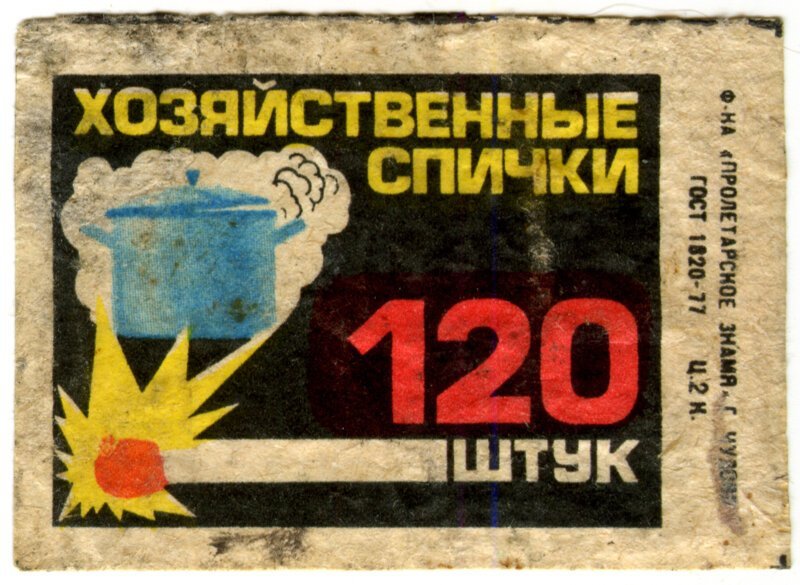 Спичечные этикетки времён позднего СССР