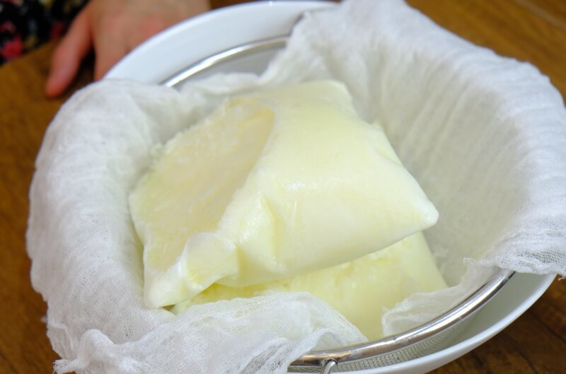Густой творожный сыр из кефира