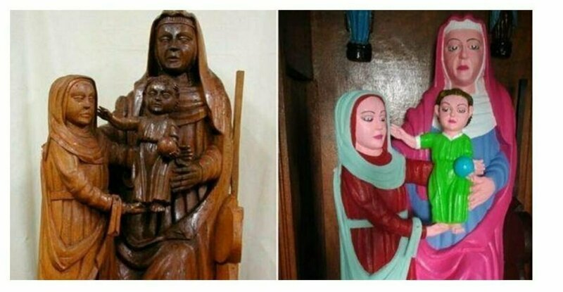 Женщина отреставрировала скульптуру XV века