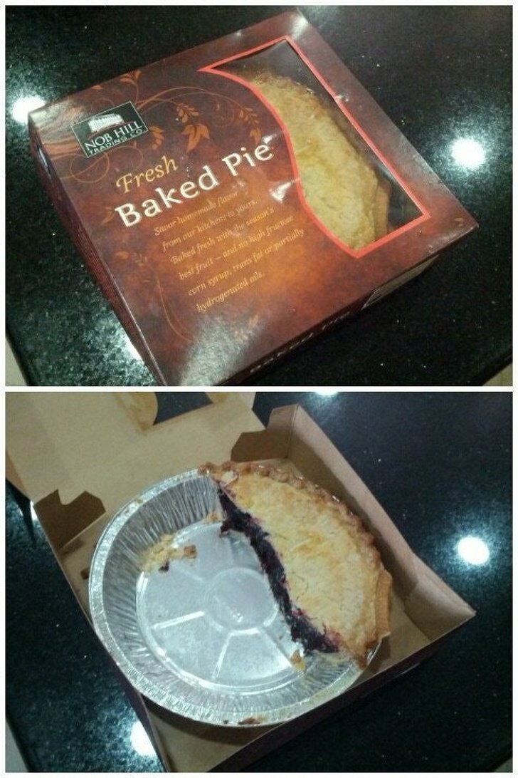 Мой брат сказал, что пирог был потрясающий!
