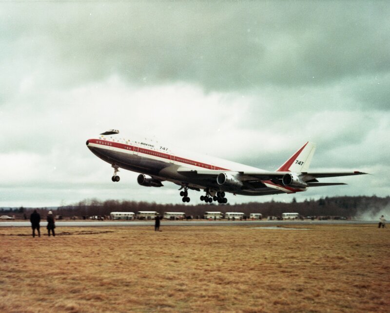 Первый взлет. Фото: Boeing боинг 747, история создания, технологии