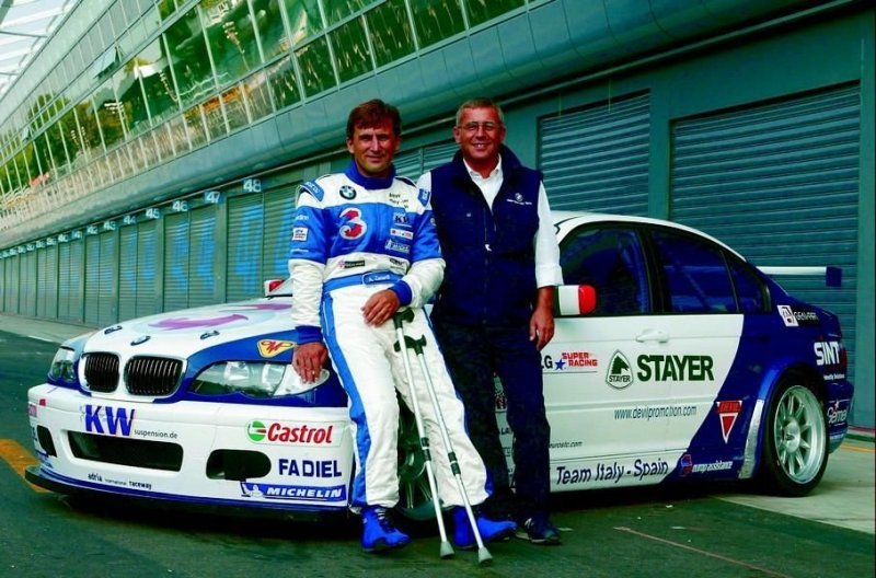 Занарди сел за руль гоночного BMW 320i в 2003 году