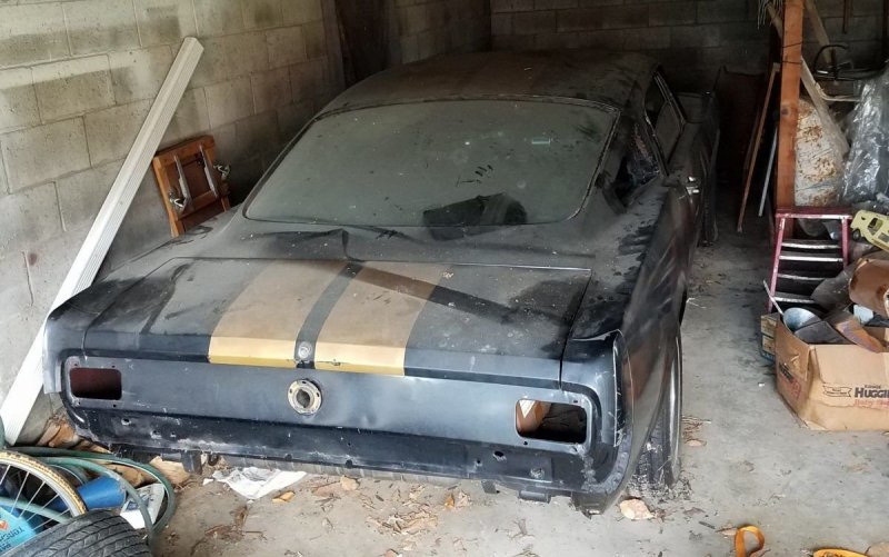 Из проката в забытье: уникальный Mustang нашли в сарае