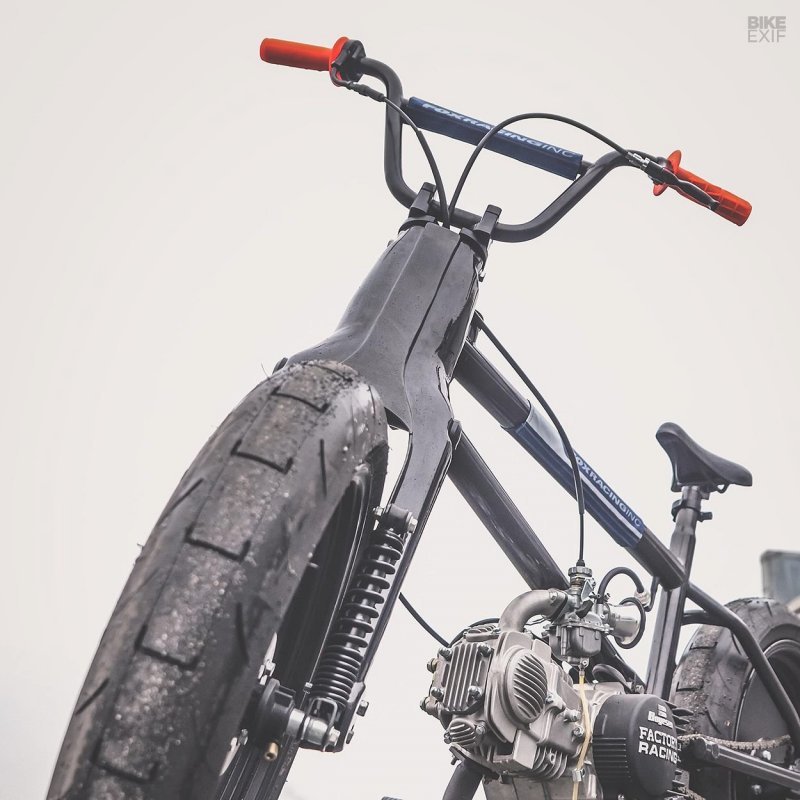 56 Motorcycles: гибрид Honda Cub и велосипеда BMX