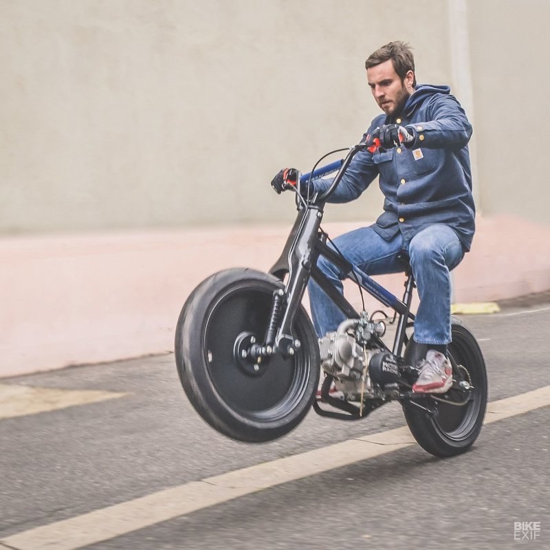 56 Motorcycles: гибрид Honda Cub и велосипеда BMX