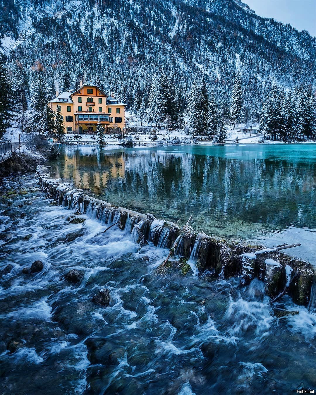 Альпы Италия зима
