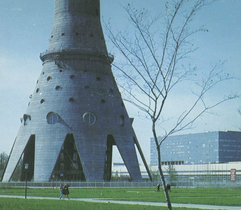 Основание Останкинской телебашни, Москва, СССР, 1967 год