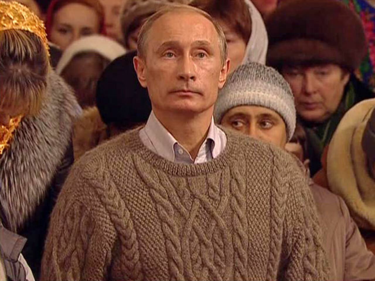 Путин в джемпере