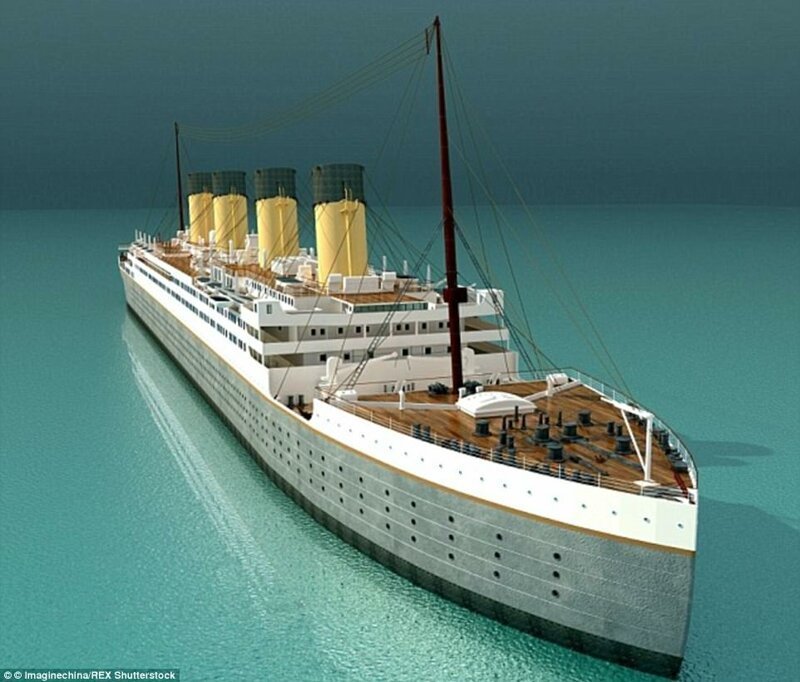 Китайский Титаник будет точной копией оригинального корабля, от размера до внутреннего убранства и даже оформления меню