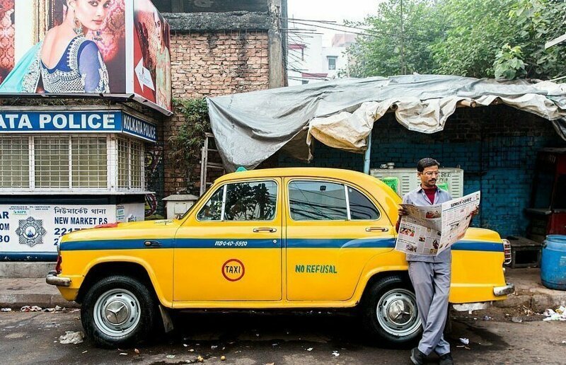 Водитель такси в Калькутте, Индия (Аннапурна Меллор, категория "Города")