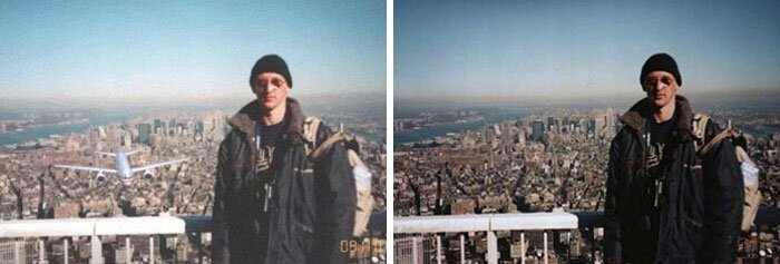 25. Турист за секунду до трагедии 11 сентября