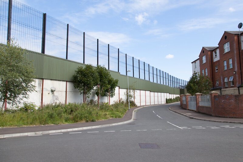 Стены мира в Белфасте (Северная Ирландия, Великобритания)