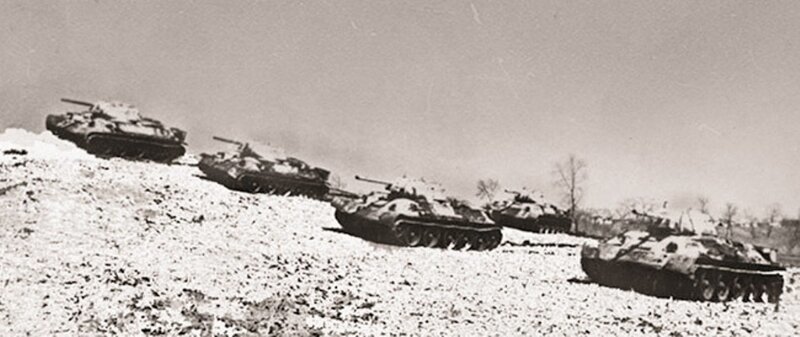 Т- 34 в боях под Мценском.  Немецкая версия