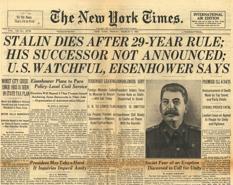 "Чейн-Стокс - парень исключительно надежный": Смерть Сталина в воспоминаниях современников