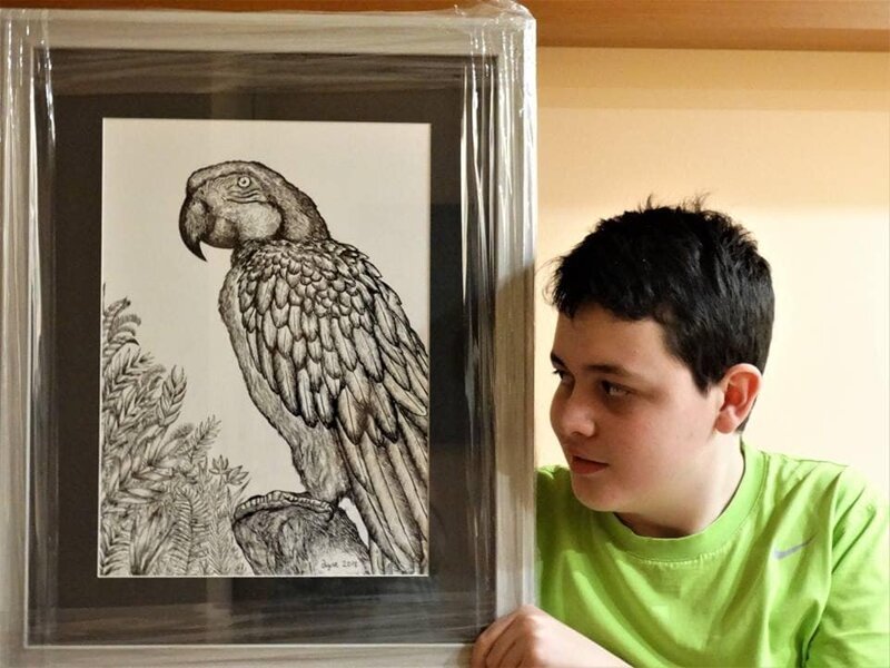 16-летний художник из Сербии рисует по памяти невероятно детализированные изображения животных
