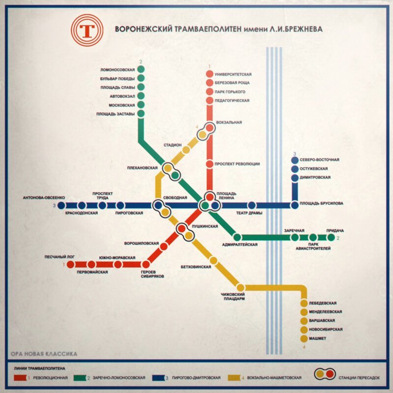 Метро воронеж карта