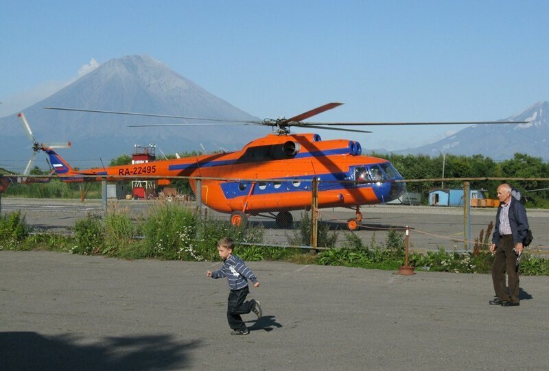 Камчатка. Фотографии вулканов с вертолёта