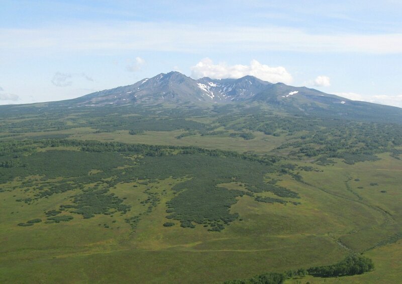 Камчатка. Фотографии вулканов с вертолёта