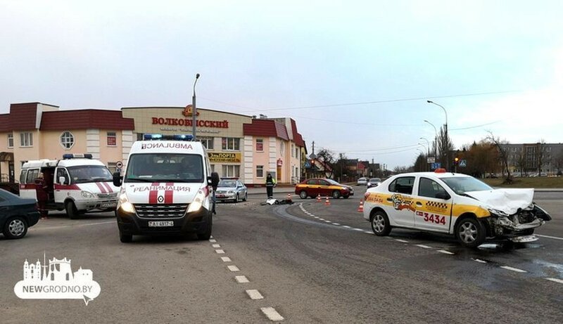 В Гродно нарушитель-рецидивист на такси устроил свое очередное ДТП. Пострадало шесть человек