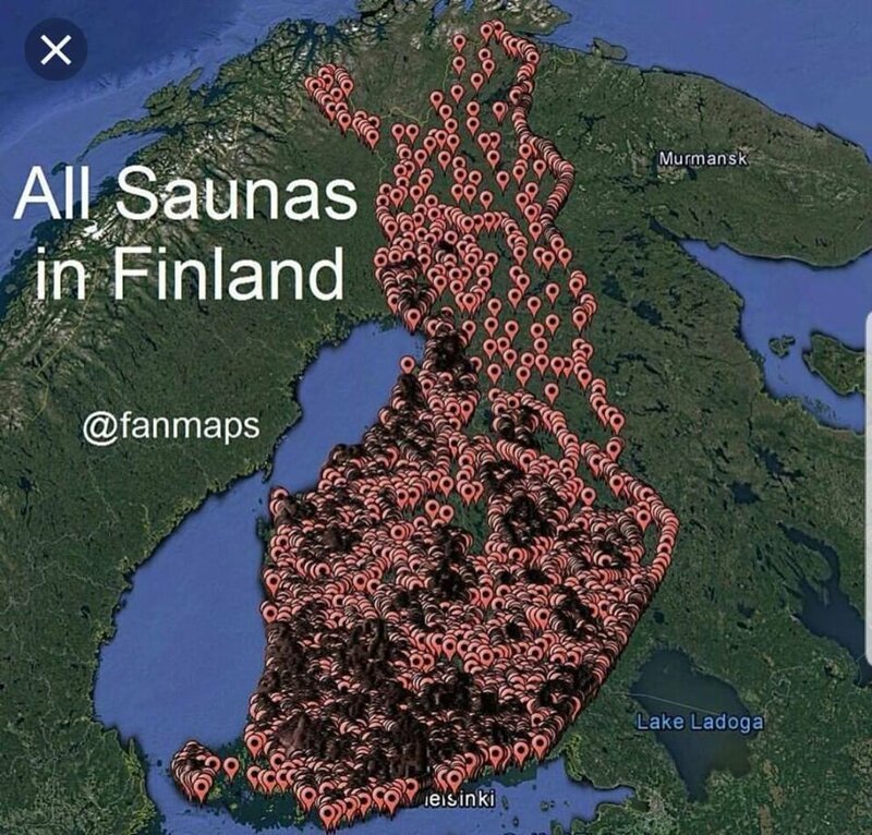 И публичные сауны в Финляндии