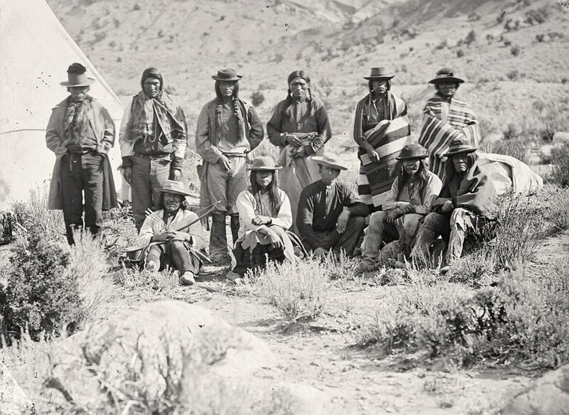 2. Дикий Запад населяли индейцы, которых сгоняли с их земель, предоставляя им взамен бесплодные территории. Штат Юта, 1872 год: