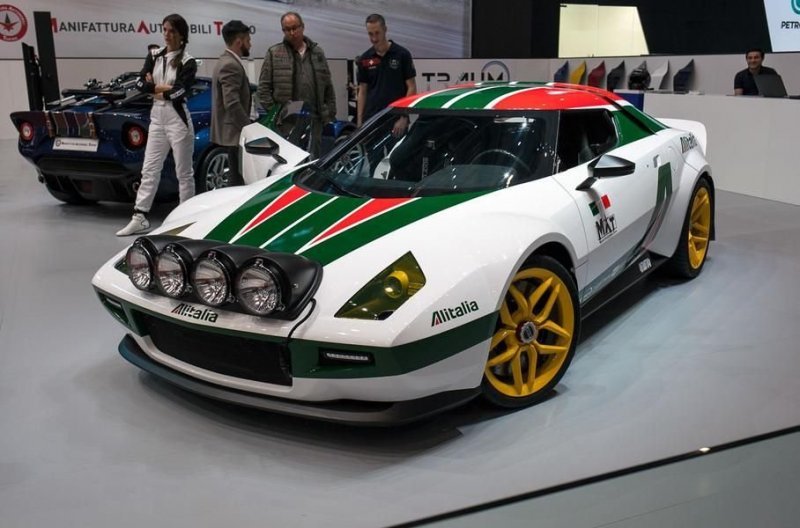 Современная реинкарнация ралли-кара Lancia Stratos создана на основе Ferrari F430