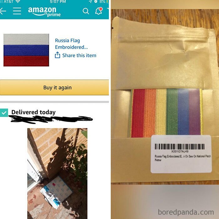 8. "Вместо нашивки с российским флагом мне прислали флаг ЛГБТ..."