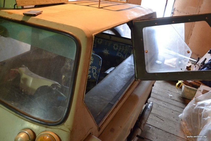 В Минске обнаружили уникальный автомобильчик, сделанный из мотоцикла Jawa
