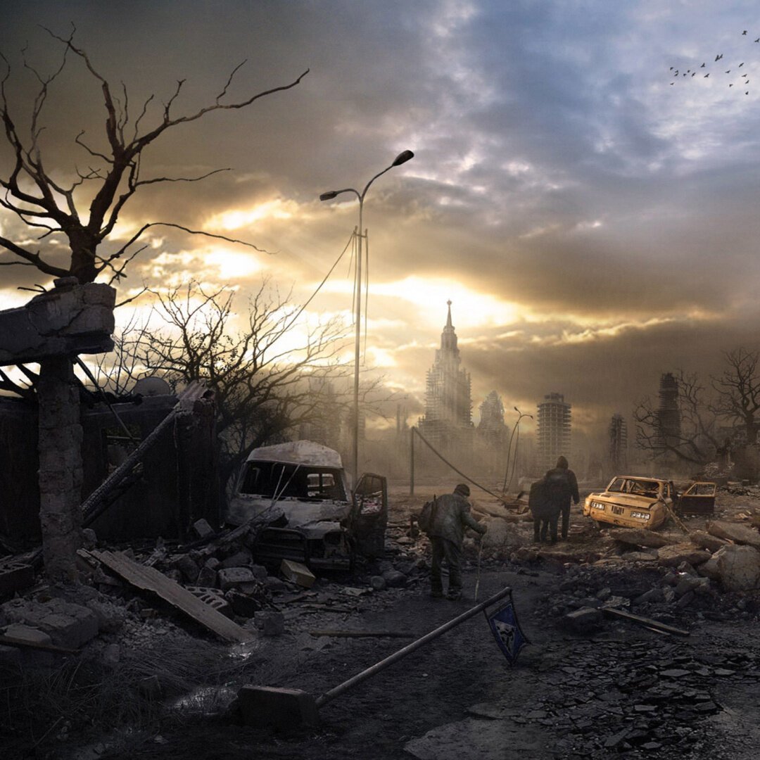 Россия после ядерной. Метро 2033 Питер постапокалипсис. Земля после ядерной войны. Разрушенный город.