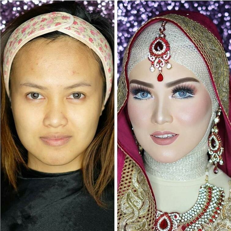 До и после макияжа азия thumbnail