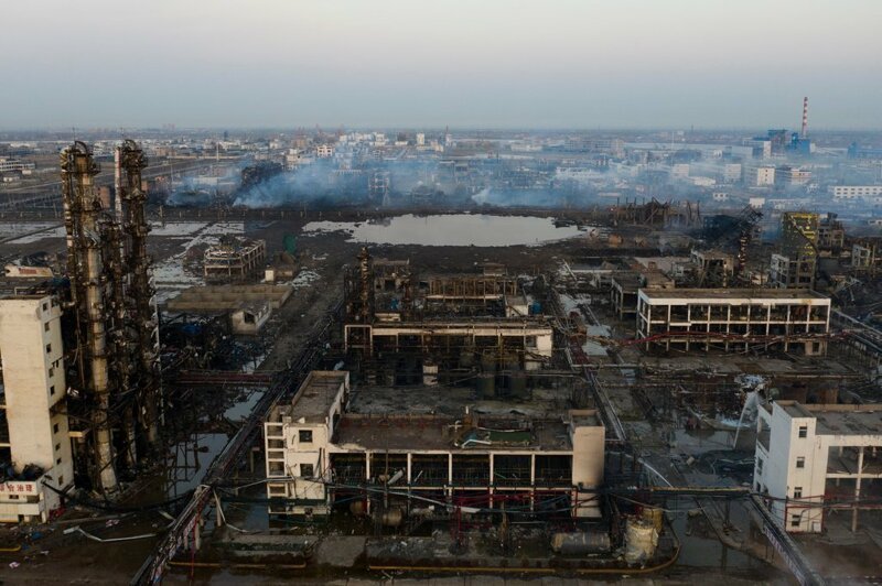 Китай: Последствия взрыва в Яньчэне