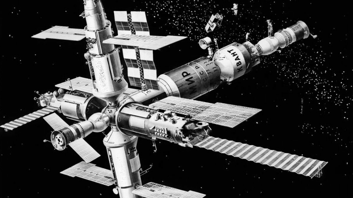 Советская станция в космосе. Советская орбитальная станция мир. Станция мир 1986. 1986 Запущена Советская орбитальная станция «мир». Арбиталная санцыямир СССР.