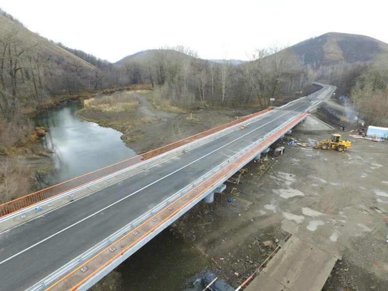 В Башкирии открыт отремонтированный участок дороги с новым мостом через Малый Ик