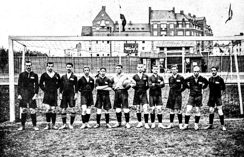 Сборная Российской империи по футболу. Стокгольм, 1912 год. 