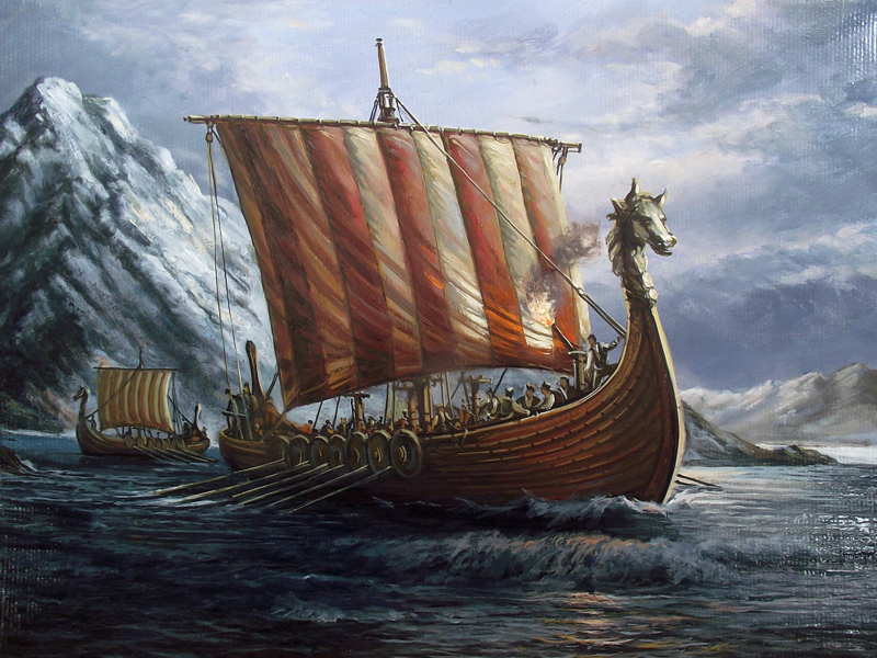 В Европе существует только семь захоронений кораблей эпохи викингов (800-1050 гг. н.э.), в том числе три - в Вестфолле