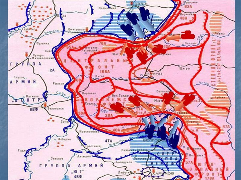 Операция цитадель карта боевых действий