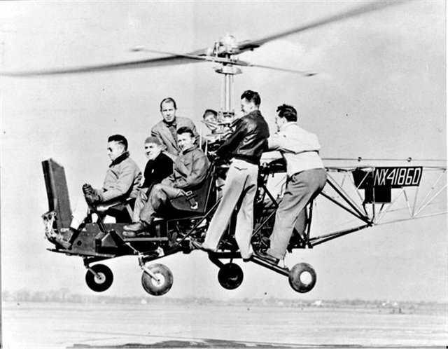 23. Испытание раннего вертолета "Белл-30", 1946 год архив, исторические фото, фото, фото из прошлого