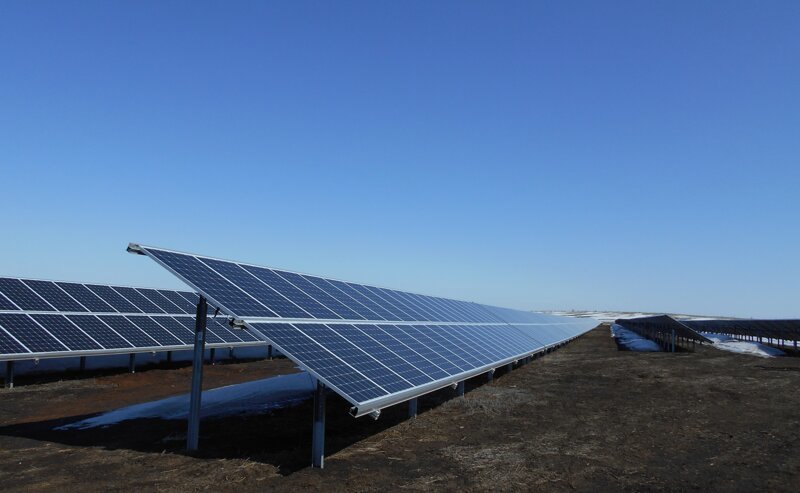 В Оренбургской области - солнечная электростанция мощностью 30 МВт.